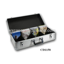 caja de almacenaje CD DVD alta calidad CD 80 discos (10mm) de aluminio por mayor